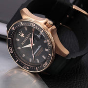 Maserati SFIDA Automatic Black Dial Black Rubber Strap Watch For Men - R8821140001