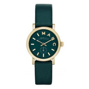 Marc Jacobs Baker Mini Green Dial Green Leather Strap Watch for Women - MBM1272