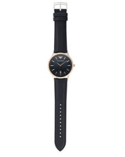 Emporio Armani Renato Analog Blue Dial Blue Leather Strap Watch For Men - AR11188