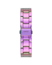 Guess Trend Diamonds Purple Dial Purple Steel Strap Watch for Women - GW0512L4