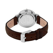 Daniel Wellington Classic Petite Bristol Black Dial Brown Leather Strap Watch For Women - DW00100177