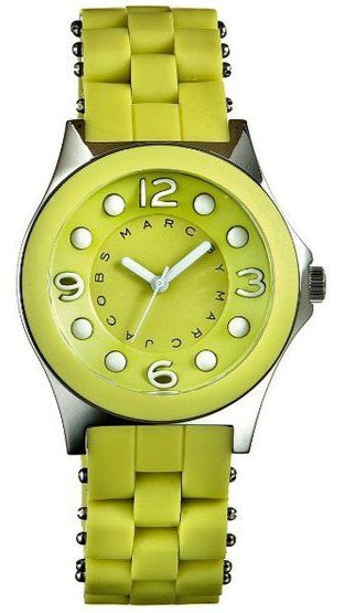 Marc Jacobs Dress Green Dial Green Silicone Strap Watch for Women - MBM2513