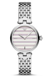 Emporio Armani Arianna Analog White Dial Silver Steel Strap Watch For Women - AR11195