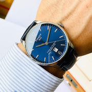 Tissot Chemin Des Tourelles Powermatic 80 Blue Dial Blue Leather Strap Watch for Men - T099.407.16.047.00
