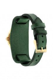 Gucci G Timeless Red Green Dial Green Leather Strap Watch For Women - YA126545