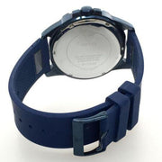 Guess Frontier Crystals Blue Dial Blue Silicon Strap Watch For Men - W1132G4