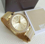 Michael Kors Darci Gold Dial Gold Mesh Bracelet Watch for Women - MK3368