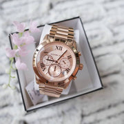 Michael Kors Cooper Rose Gold Rose Gold Steel Strap Watch for Women - MK6275