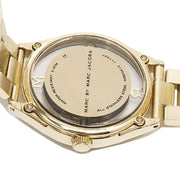 Marc Jacobs Marc Tether Transparent Gold Dial Gold Steel Strap Watch for Women - MBM3413