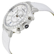 Swarovski Citra Sphere Chronograph White Dial White Leather Strap Watch for Women - 5027127
