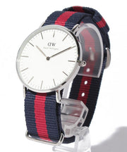Daniel Wellington Classic Oxford White Dial Two Tone NATO Strap Watch For Women - DW00100046