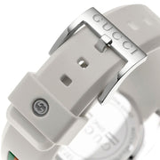 Gucci Sync Quartz White Dial White Rubber Strap Unisex Watch - YA137302