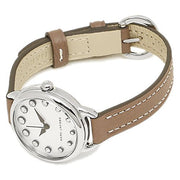 Marc Jacobs Betty White Dial Brown Leather Strap Watch for Women - MJ1480
