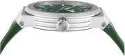 Salvatore Ferragamo F-80 Classic Green Dial Green Rubber Strap Watch for Men - SFHY02722
