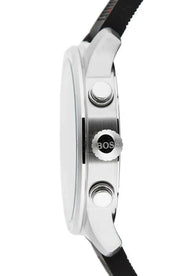 Hugo Boss Professional Black Dial Black Silicone Strap Watch for Men - 1513525