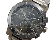 Burberry The City Grey Dial Gunmetal Grey Steel Strap Watch for Men - BU9381