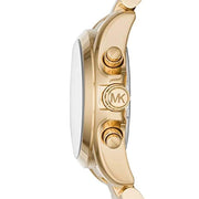 Michael Kors Lexington Quartz Gold Dial Gold Steel Strap Watch For Women - MK6267