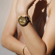 Movado Bold Yellow Gold Dial Yellow Gold Steel Strap Watch For Women - 3600085