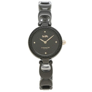 Coach Park Swarovski Crystals Black Dial Black Steel Strap Watch for Women - 14503564