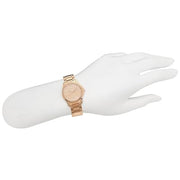 Gucci G Timeless Quartz Rose Gold Dial Rose Gold Steel Strap Watch For Women - YA126567