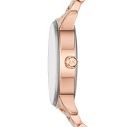 Michael Kors Kinley Rose Gold Dial Rose Gold Steel Strap Watch for Women - MK6210