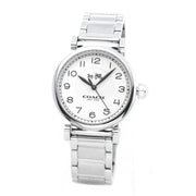 Coach Madison White Dial Silver Steel Strap Watch for Women - 14502394