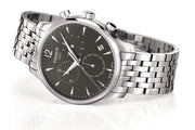 Tissot T Classic Tradition Chronograph Black Dial Silver Steel Strap Watch For Men - T063.617.11.067.00