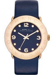 Marc Jacobs Blade Blue Dial Blue Leather Strap Watch for Women - MBM1224
