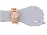Michael Kors Runway Rose Gold Dial Rose Gold Steel Strap Watch for Women - MK3247