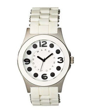 Marc Jacobs Perry White Dial White Silicone Strap Watch for Women - MBM2533