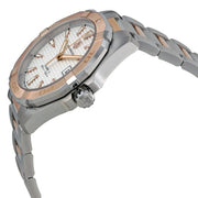 Tag Heuer Aquaracer Calibre 5 Automatic White Dial Two Tone Steel Strap Watch for Men - WAY2150.BD0911