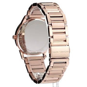 Michael Kors Hartman Rose Gold Dial Rose Gold Steel Strap Watch For Women - MK3491