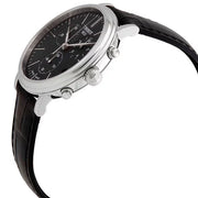 Tissot Carson Premium Chronograph Black Dial Black Leather Strap Watch For Men - T122.417.16.051.00