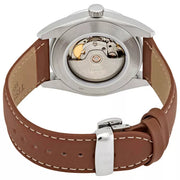 Tissot Gentleman Powermatic 80 Silicium Silver Dial Brown Leather Strap Watch For Men - T127.407.16.031.00