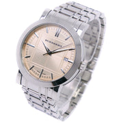 Burberry Heritage Collection Rose Gold Dial Silver Steel Strap Watch for Men - BU1352