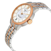 Tissot Chemin Des Tourelles Powermatic 80 Helvetic Price Lady Silver Dial Two Tone Steel Strap Watch For Women - T099.207.22.118.01
