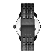 Diesel Mini Daddy Dual Time Black Dial Black Stainless Steel Strap Watch For Men - DZ7316