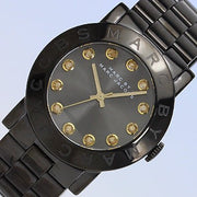Marc Jacobs Amy Black Dial Black Steel Strap Watch for Women - MBM8595