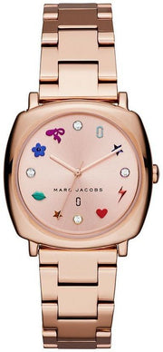 Marc Jacobs Mandy Rose Gold Dial Rose Gold Steel Strap Watch for Women - MJ3550