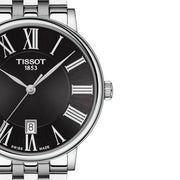 Tissot Carson Premium Black Dial Silver Steel Strap Watch For Men - T122.410.11.053.00