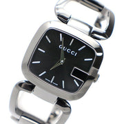 Gucci G Gucci Black Dial Silver Steel Strap Watch For Women - YA125407