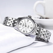Tissot Le Locle Small Automatic Silver Dial Silver Steel Strap Watch For Women - T41.1.183.33