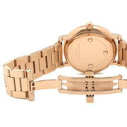Marc Jacobs Roxy White Dial Rose Gold Steel Strap Watch for Women - MJ3523