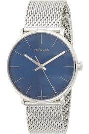 Calvin Klein High Noon Quartz Blue Dial Silver Mesh Bracelet Watch for Men - K8M2112N
