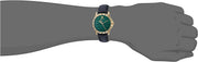 Gucci Le Marche Des Merveilles Quartz Green Dial Black Leather Strap Watch For Women - YA126463