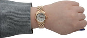 Michael Kors Lexington Quartz White Dial Rose Gold Steel Strap Watch For Women - MK3230