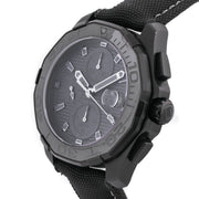 Tag Heuer Aquaracer Automatic Chronograph Special Edition Titanium Grey Dial Black Leather Strap Watch for Men - CAY218B.FC6370