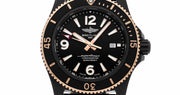 Breitling Superocean Automatic 46mm Black Dial Black Rubber Strap Watch for Men - U17368221B1S1