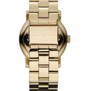 Marc Jacobs Amy Blue Dial Gold Steel Strap Watch for Women - MBM3166