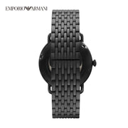 Emporio Armani Meccanico Automatic Black Dial Black Mesh Bracelet Watch For Men - AR60025